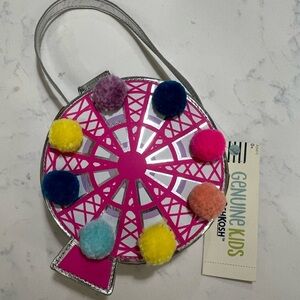 OshKosh B'gosh Ferris Wheel Pom-Pom Bag - Pink and Multicolor MINI BAG